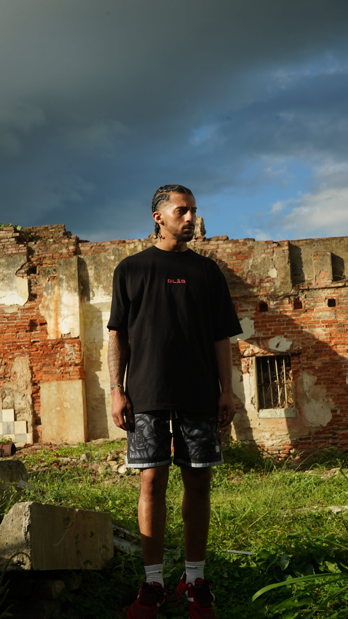 DLAB “Black Roses” Loose Fit Tee