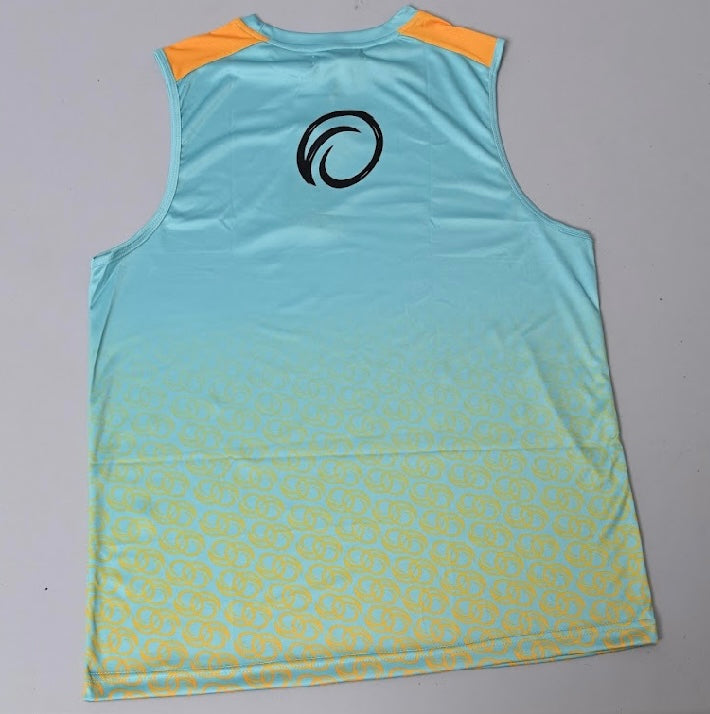Exercise Tank Top Mint/Mustard