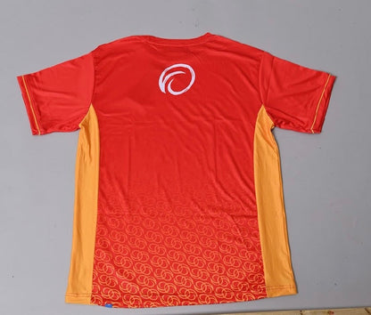 Exercise Tshirt Red/Mustard