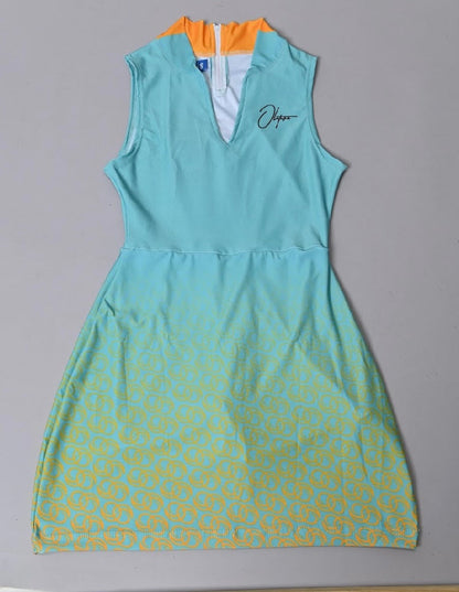 Exercise Girls Suit Mint/Mustard