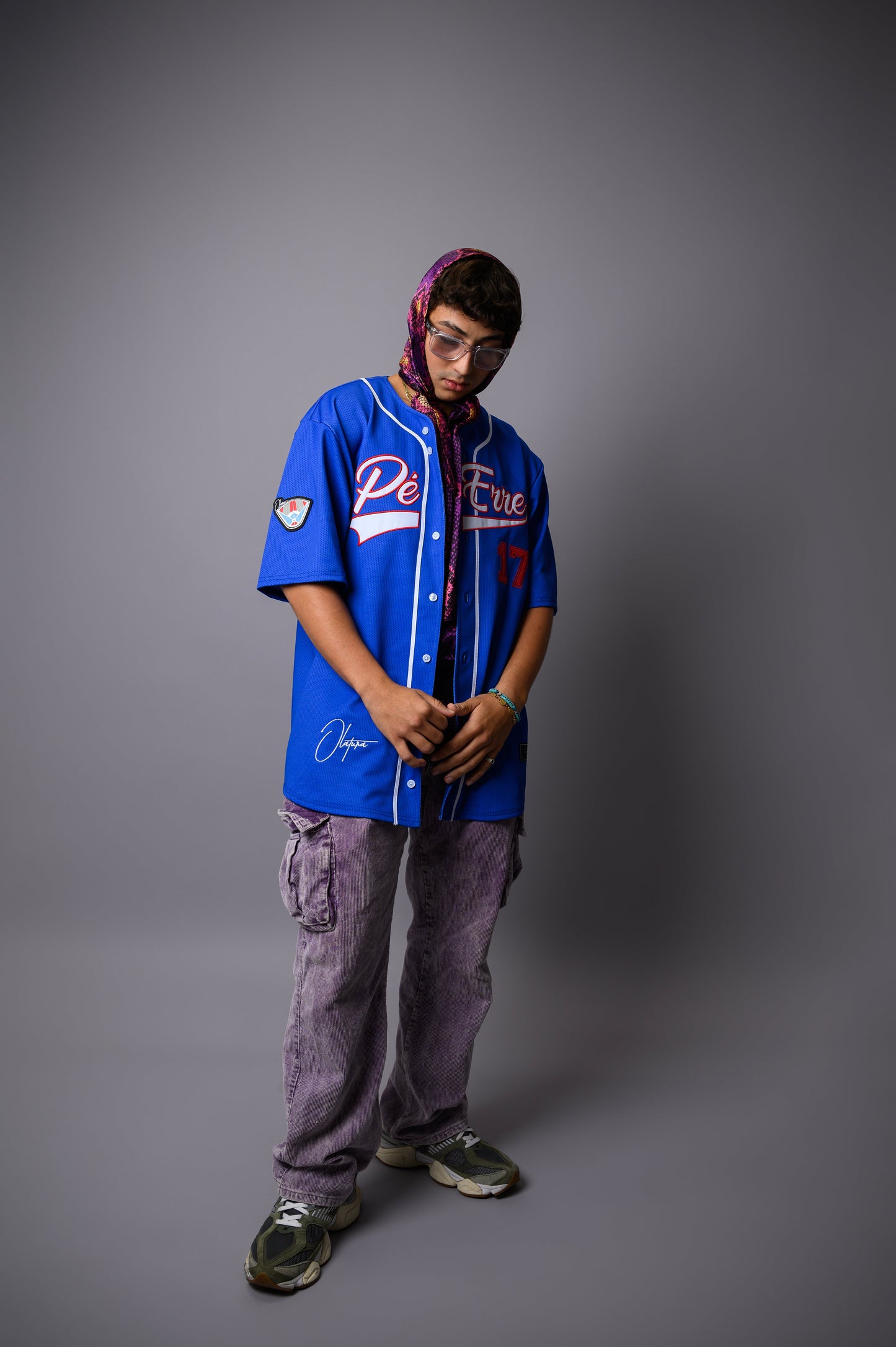 PéErre Baseball Jersey in Royal Blue