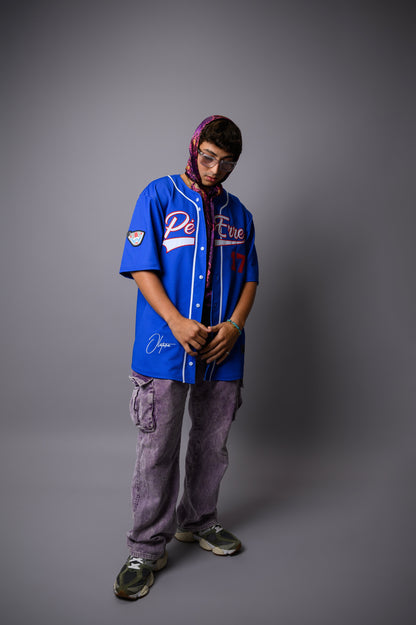 PéErre Baseball Jersey in Royal Blue
