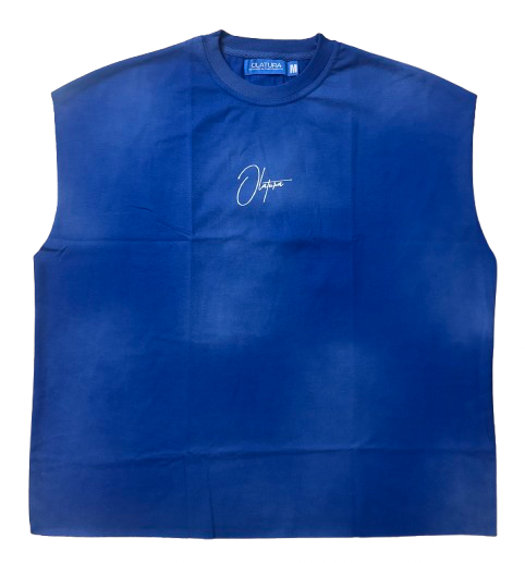 OLATURA Blue/Wash Puff Muscle Tee