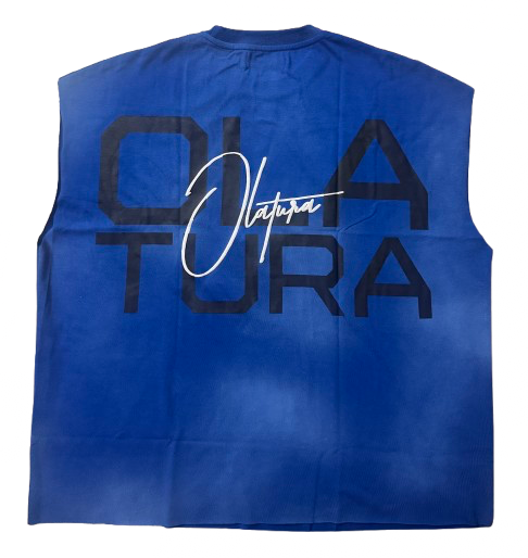 OLATURA Blue/Wash Puff Muscle Tee