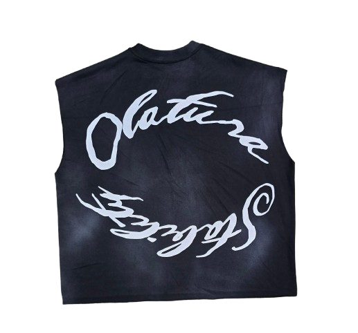 OLATURA STABILITY Black/Wash Puff Muscle Tee