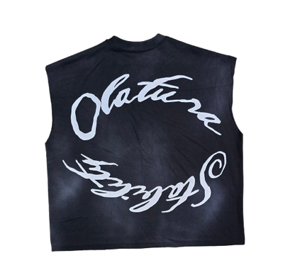 OLATURA STABILITY Black/Wash Puff Muscle Tee