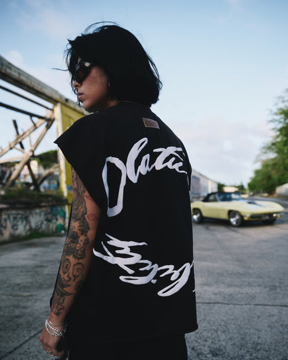 OLATURA STABILITY Black/Wash Puff Muscle Tee