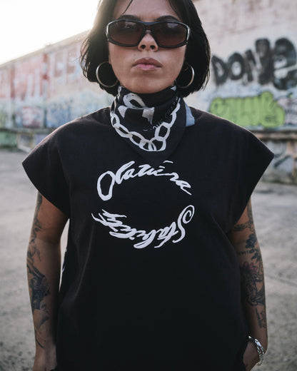 OLATURA STABILITY Black/Wash Puff Muscle Tee