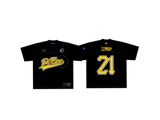PéErre Clemente Edition Football Jersey in Black/Yellow