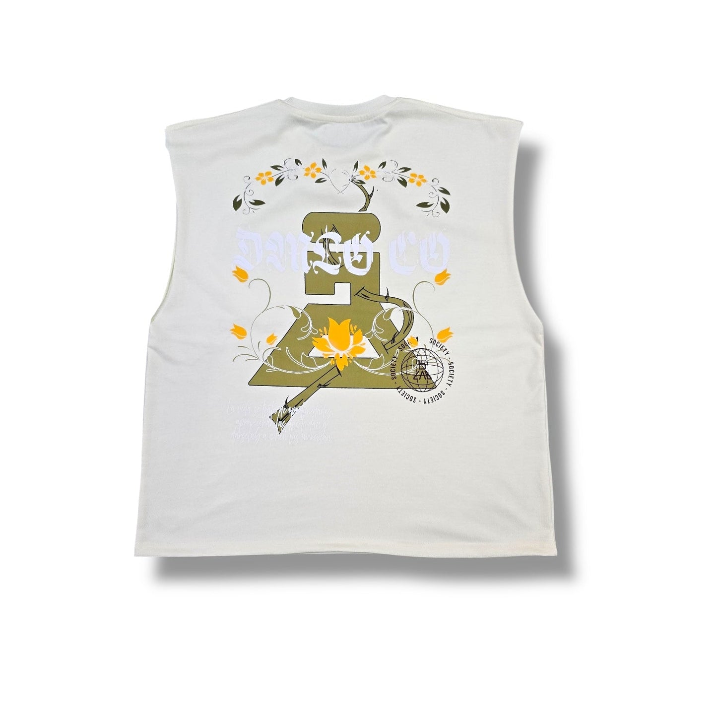 DLAB “Opportunities” Sleeveless Oversized Box fit Tee"
